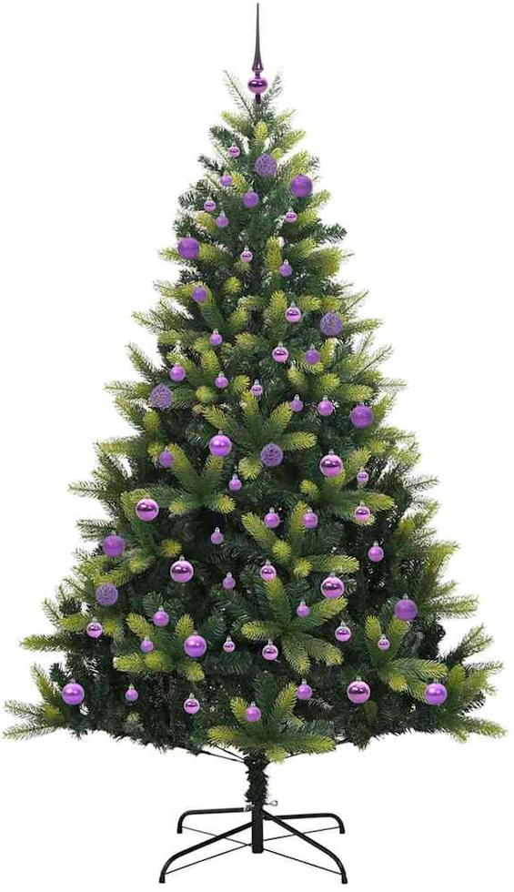 Dirbtinis sulankstomas Kalėdų medis su 300 LED Žalia 240 cm