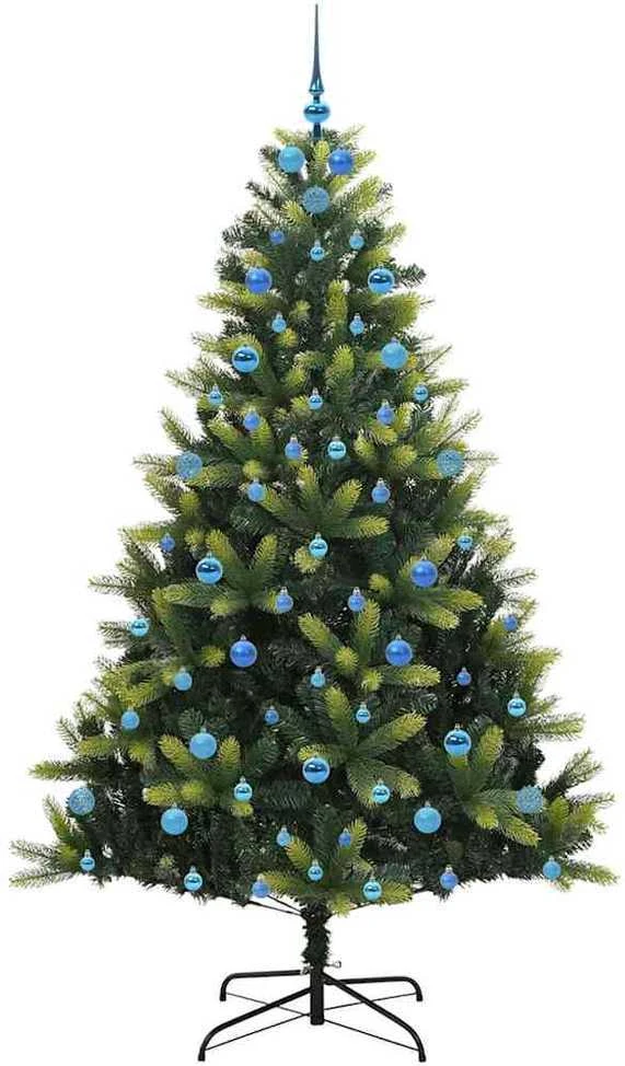 Dirbtinis sulankstomas Kalėdų medis su 300 LED Žalia 210 cm