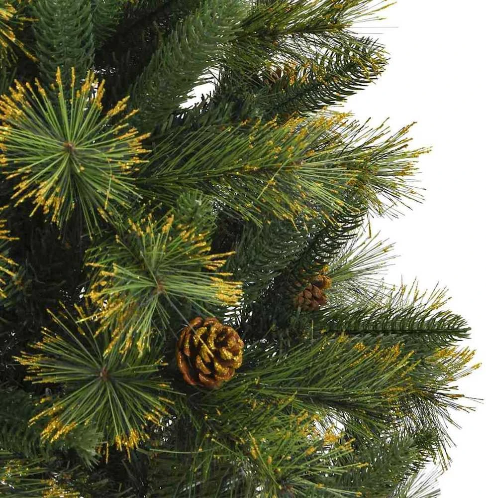 Dirbtinis sulankstomas kalėdų medis su kankorėžiais 150 cm