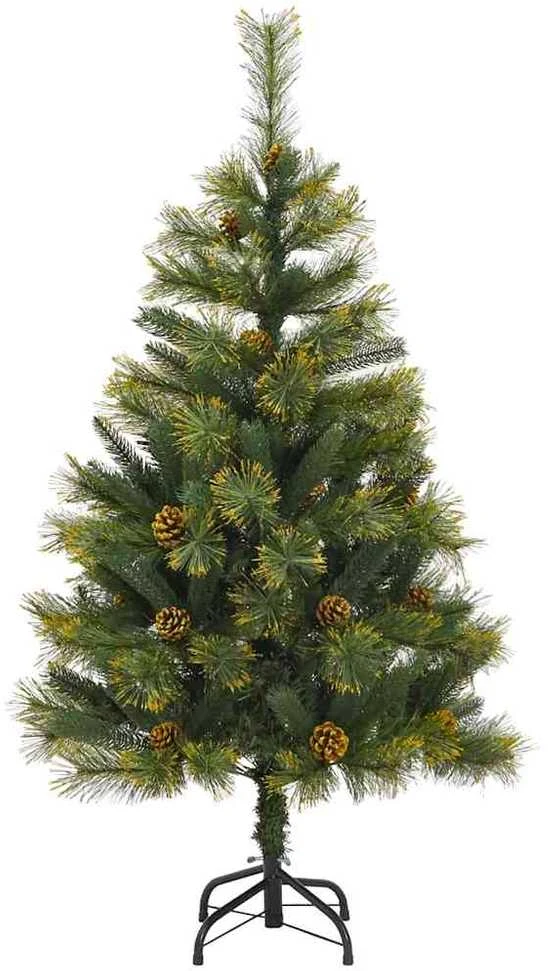 Dirbtinis sulankstomas kalėdų medis su kankorėžiais 150 cm