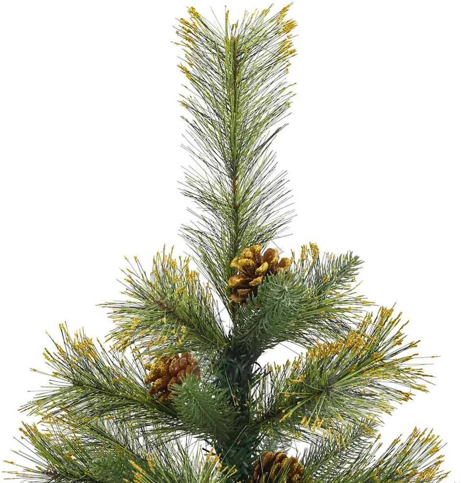 Dirbtinis sulankstomas kalėdų medis su kankorėžiais 150 cm