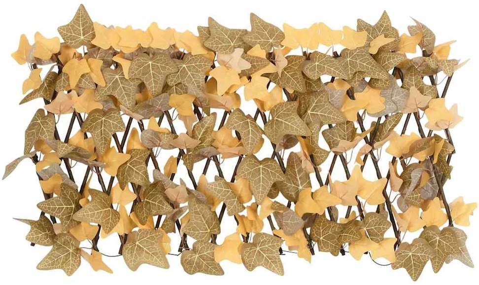 Dirbtinių klevo lapų treliažai, 5vnt., oranžiniai, 180x30cm