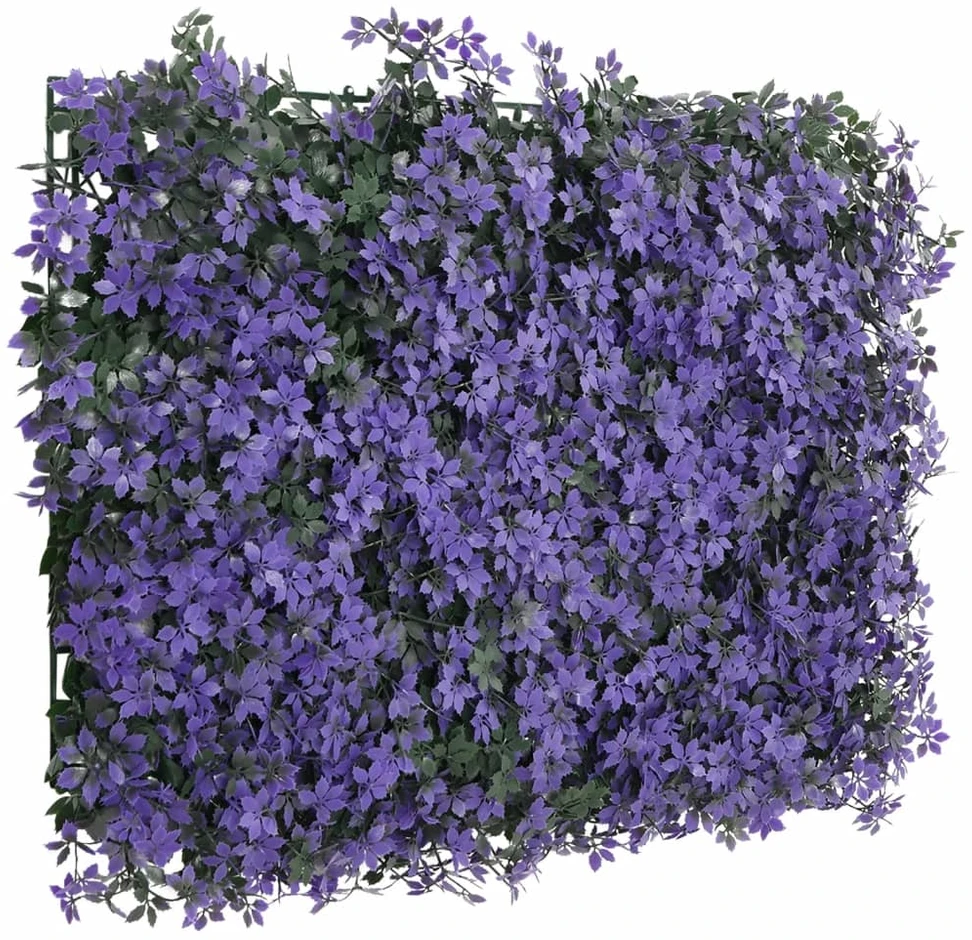 Dirbtinių lapų tvoros, 24vnt., violetinės, 40x60cm