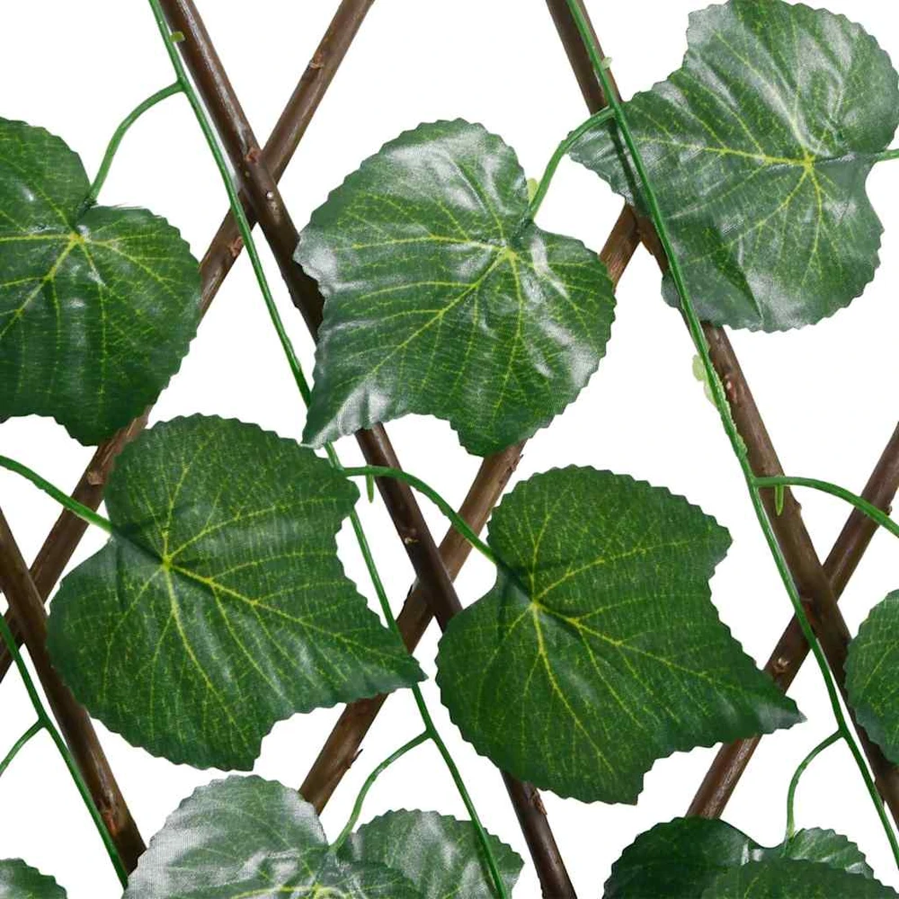 Dirbtinių vynuogių lapų treliažas, žalias, 180x60cm