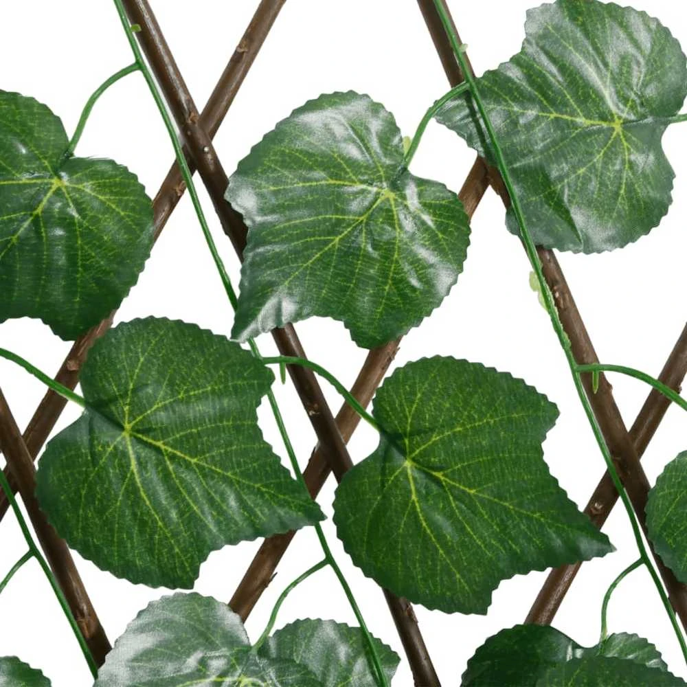 Dirbtinių vynuogių lapų treliažas, žalias, 180x60cm