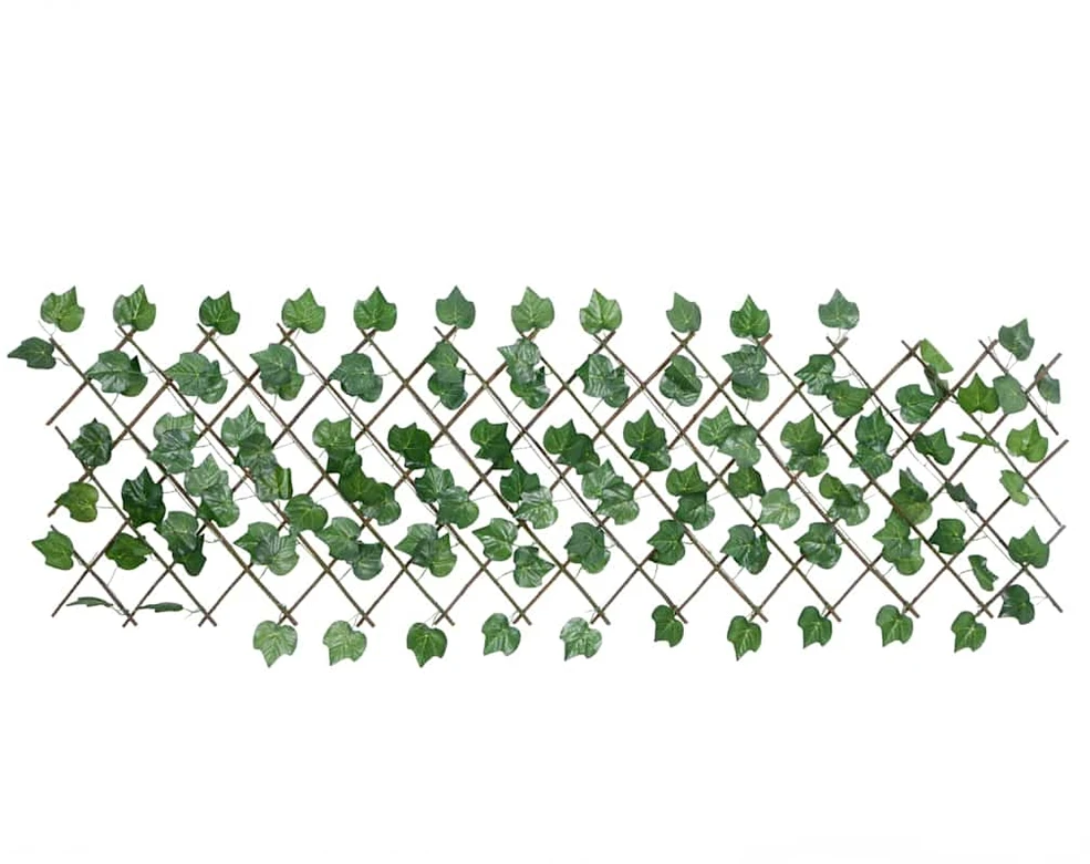 Dirbtinių vynuogių lapų treliažas, žalias, 180x60cm