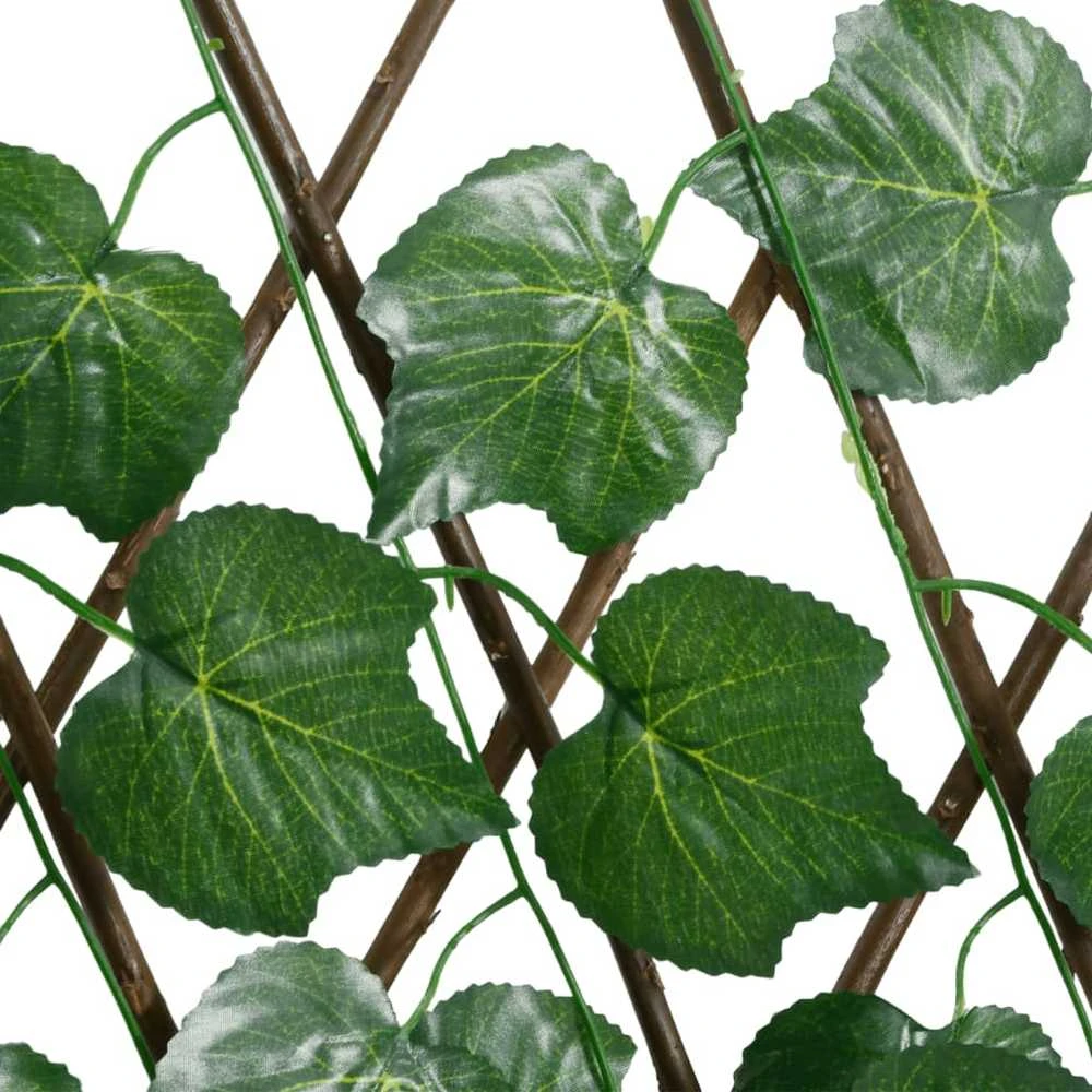 Dirbtinių vynuogių lapų treliažas, žalias, 180x60cm