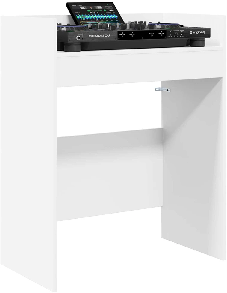 DJ stalas Balta 102 x 45 x 102 cm Apdirbta mediena