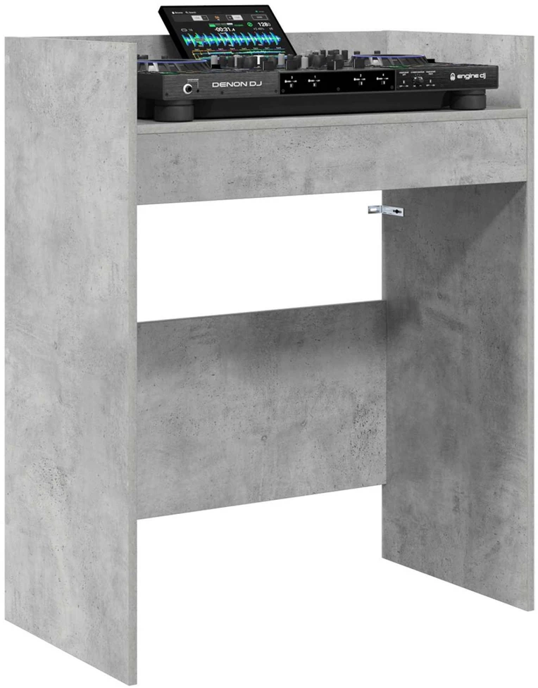 DJ stalas Betono pilka 62 x 45 x 102 cm Apdirbta mediena
