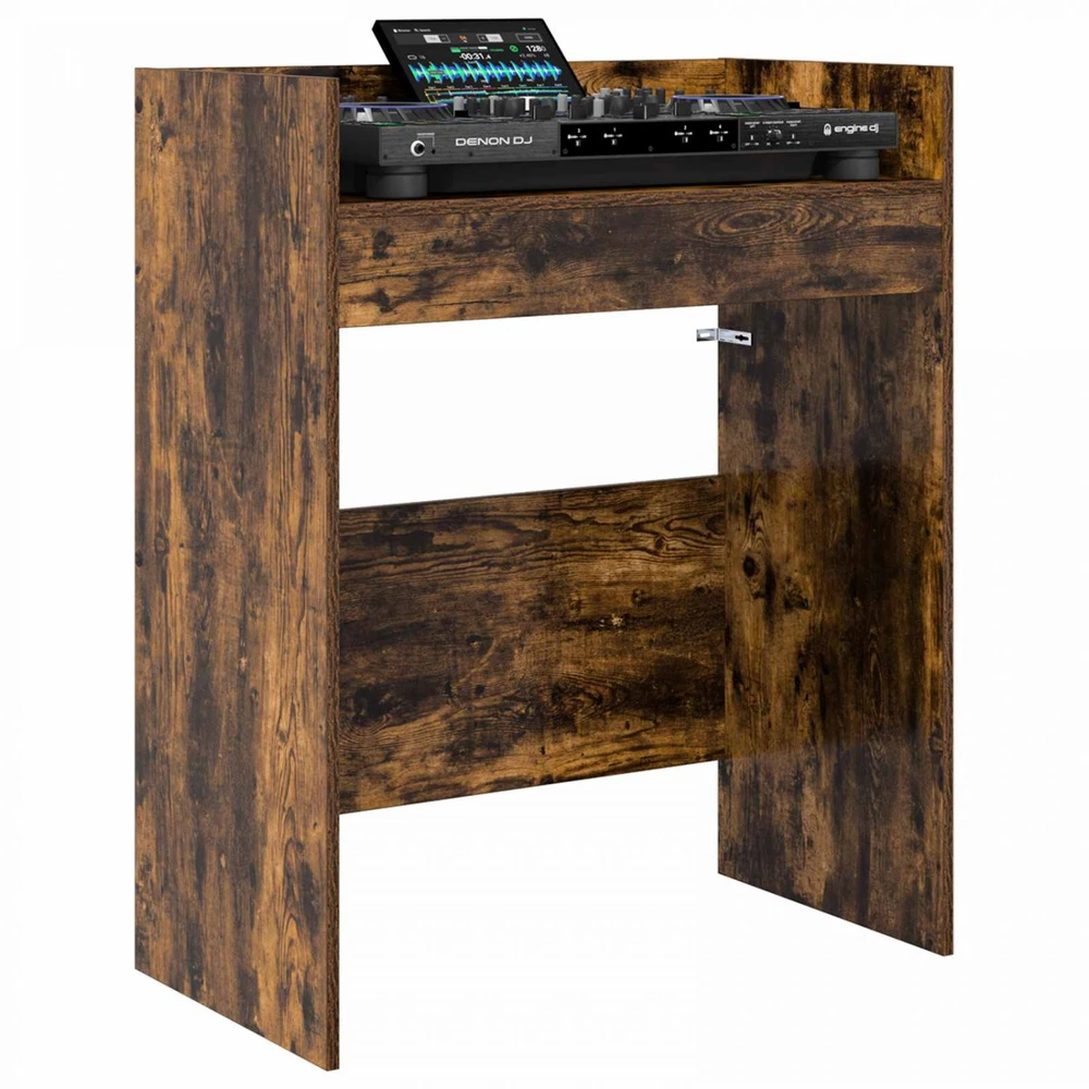 DJ stalas Dūminio ąžuolo 62 x 45 x 102 cm Apdirbta mediena
