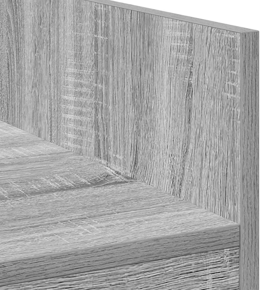 DJ stalas Pilka Sonoma 82 x 45 x 102 cm Apdirbta mediena