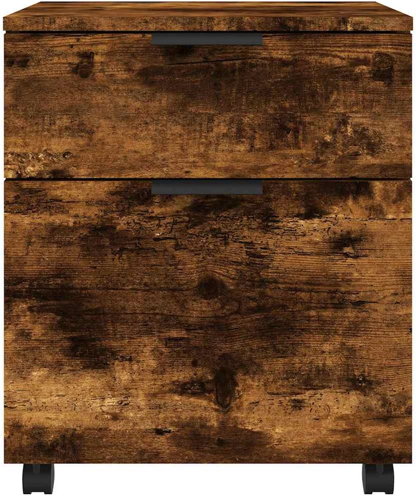Dokumentų spintelė su ratukais, ąžuolo, 45x38x54cm, mediena