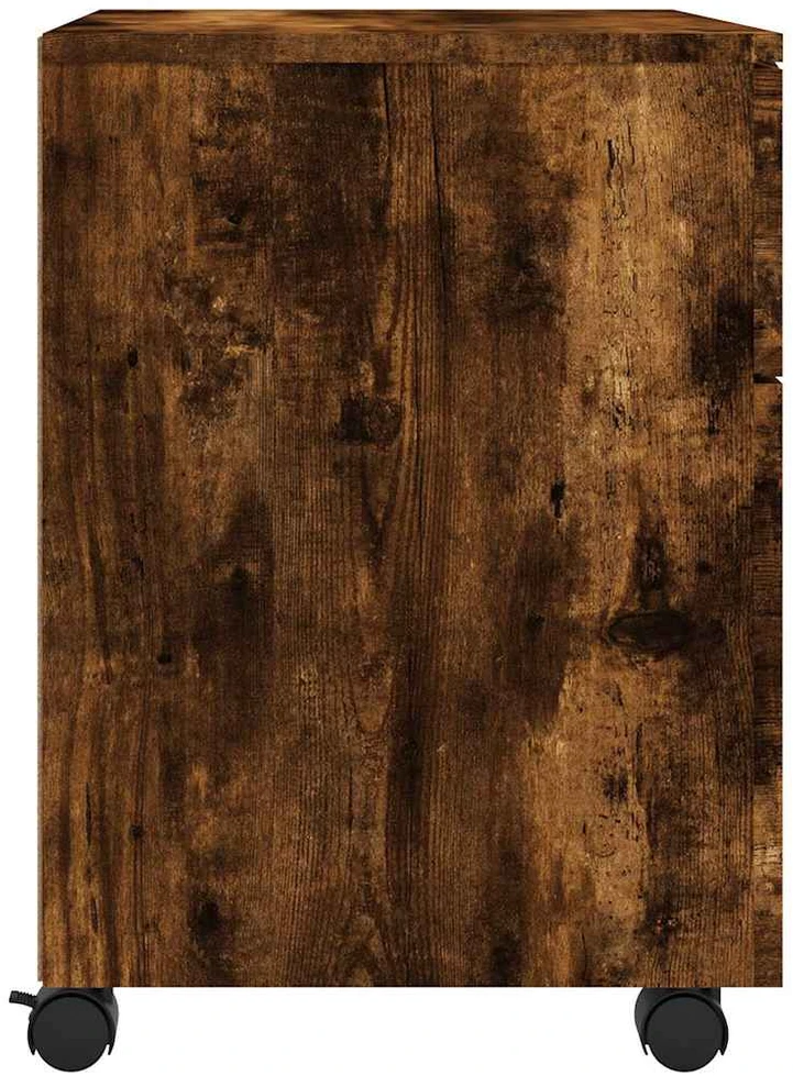 Dokumentų spintelė su ratukais, ąžuolo, 45x38x54cm, mediena