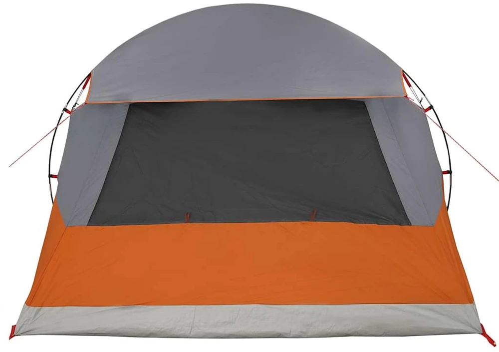 Dome palapinė 6 asmenims 6 asmeniui Pilka ir oranžinė