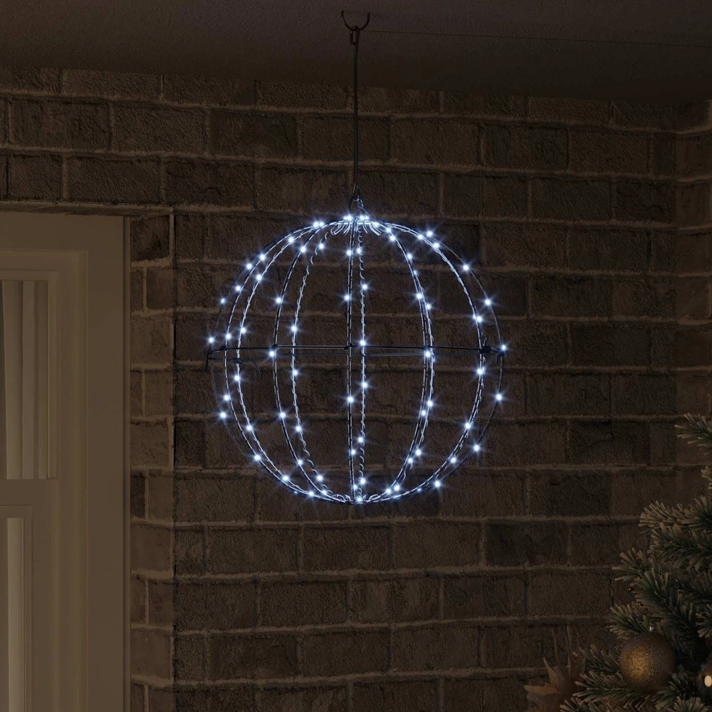 Dovana Šalta balta 40 x 40 x 42 cm Metalas 120 LED