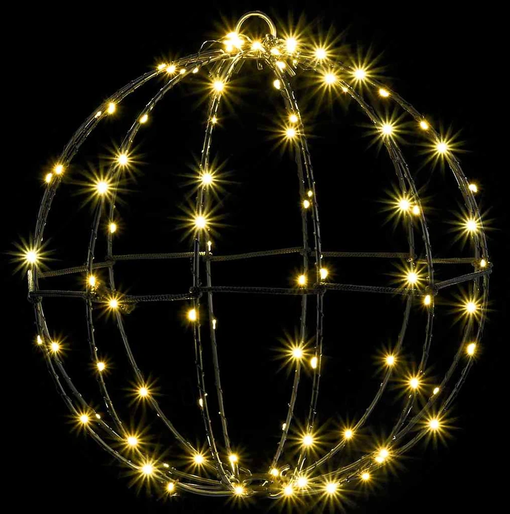 Dovana 2 vnt. Šilta balta 30 x 30 x 32 cm Metalas 192 LED