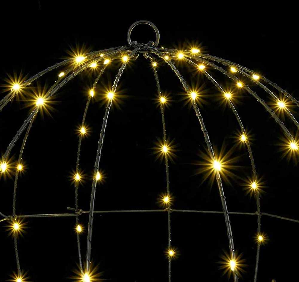 Dovana su 120 LED Šilta balta 40 cm metalas