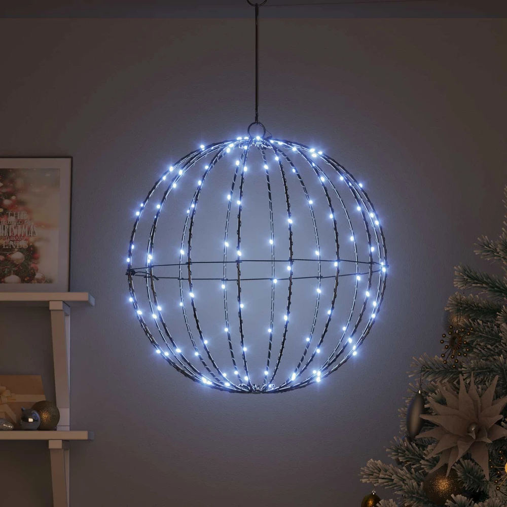 Dovana Šalta balta 50 x 50 x 52 cm Metalas 160 LED