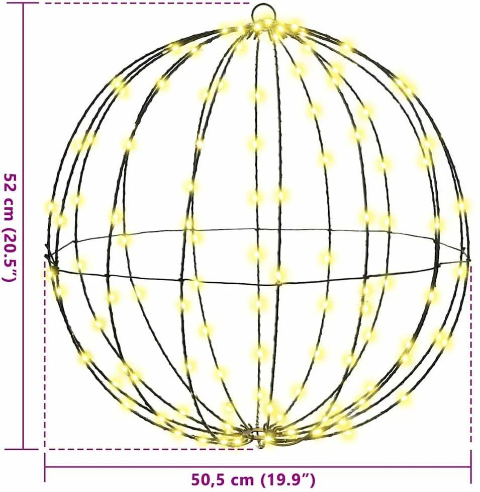 Dovana Šilta balta 50 x 50 x 52 cm Metalas 160 LED