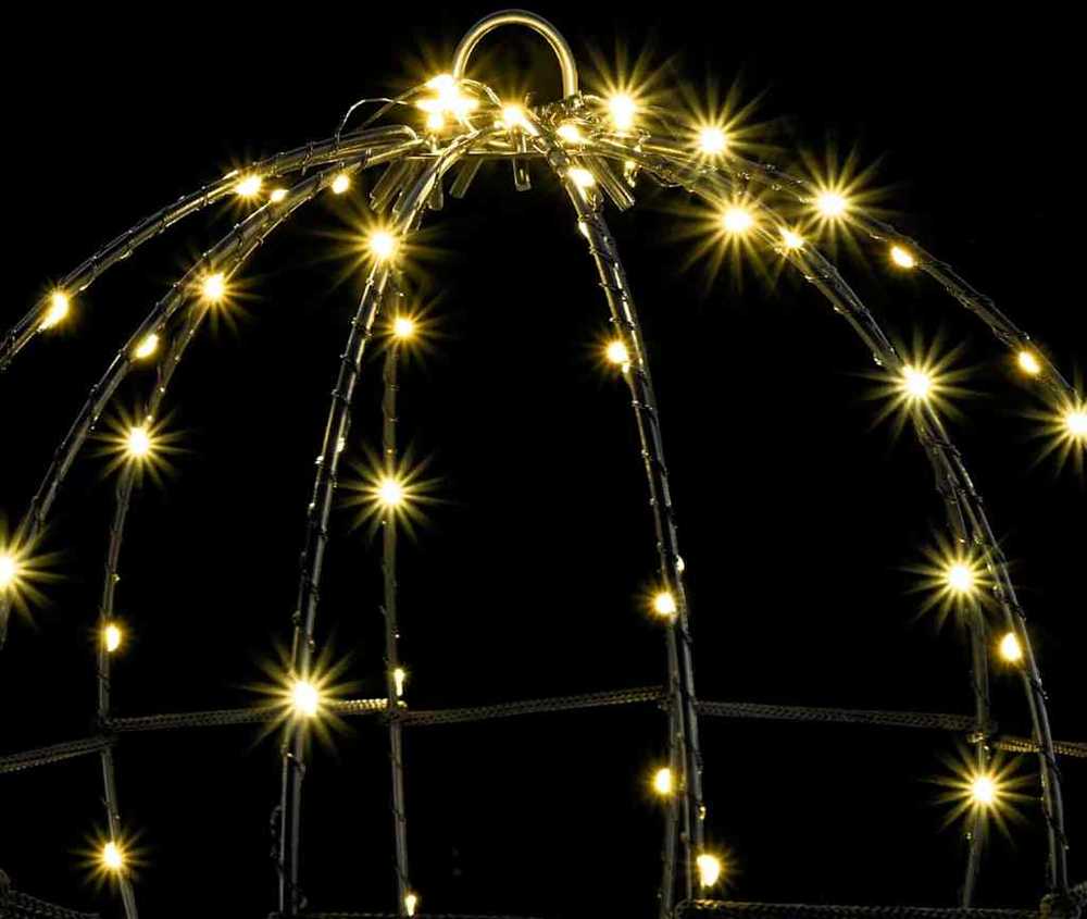 Dovana su 96 LED Šilta balta 30 cm metalas