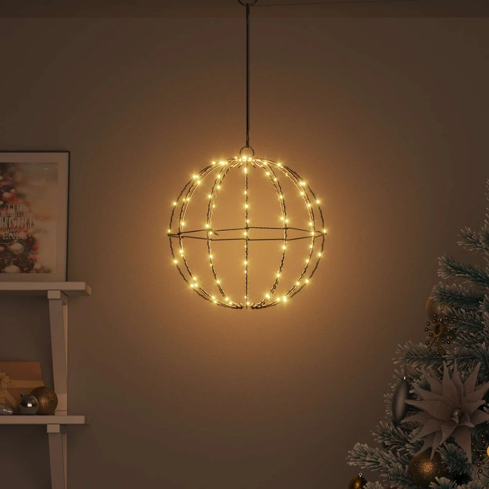 Dovana Šilta balta 30 x 30 x 32 cm Metalas 96 LED