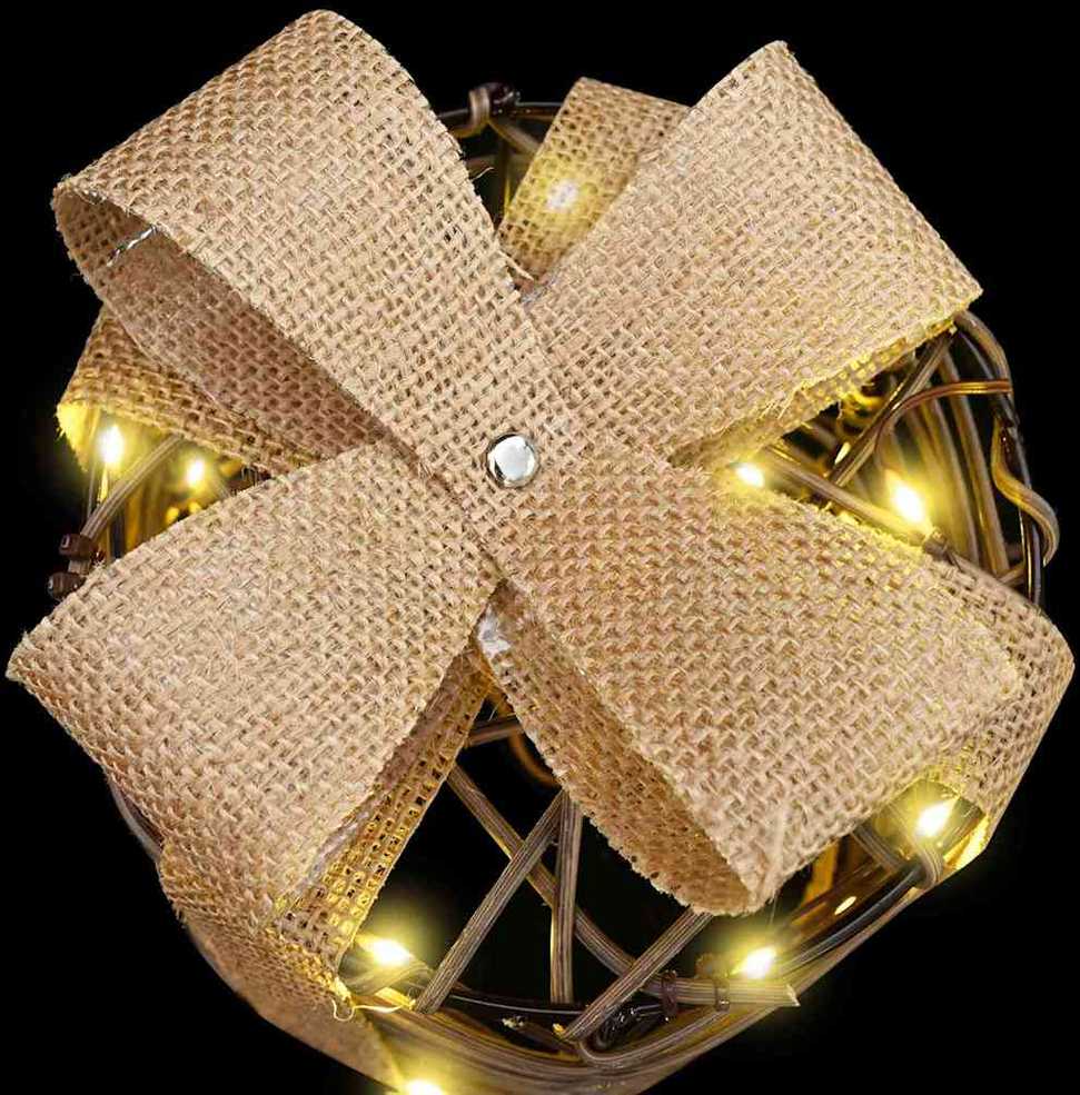 Dovanų Dėžutės Dekoracija su 60 LED 3 pcs Šilta balta Ratanas