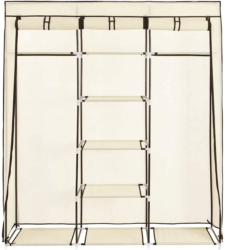 Drab. spinta su skyr. ir stryp., krem. sp., 150x45x175cm, aud.