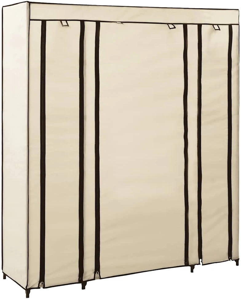 Drab. spinta su skyr. ir stryp., krem. sp., 150x45x176cm, aud.