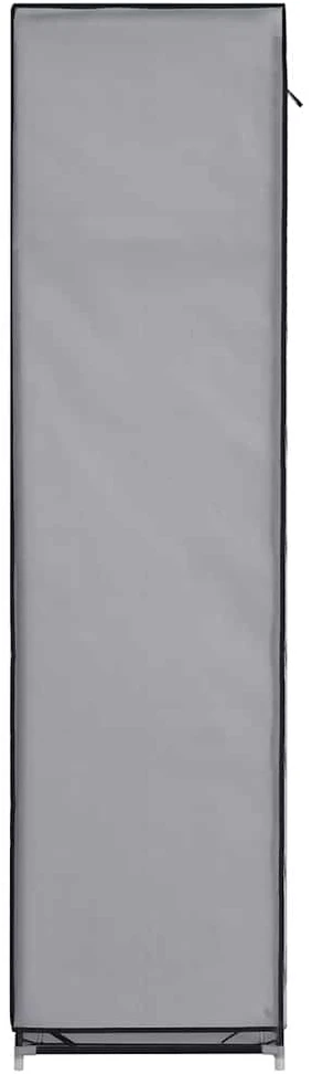 Drab. spinta su skyr. ir stryp., pilka, 150x45x175cm, audinys