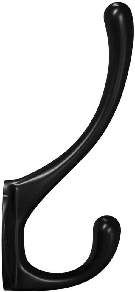 Drabužių kabliukas 346 vnt. Juoda 102 x 29 x 47mm Cinko Lydinys