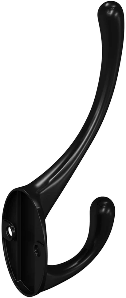 Drabužių kabliukas 346 vnt. Juoda 102 x 29 x 47mm Cinko Lydinys