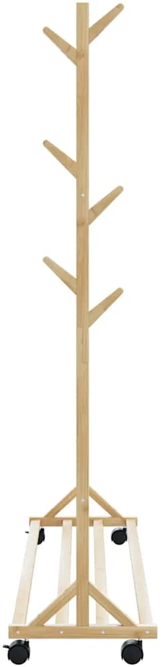drabužių kabykla su kabliukais ir ratukais 100x35x157 cm