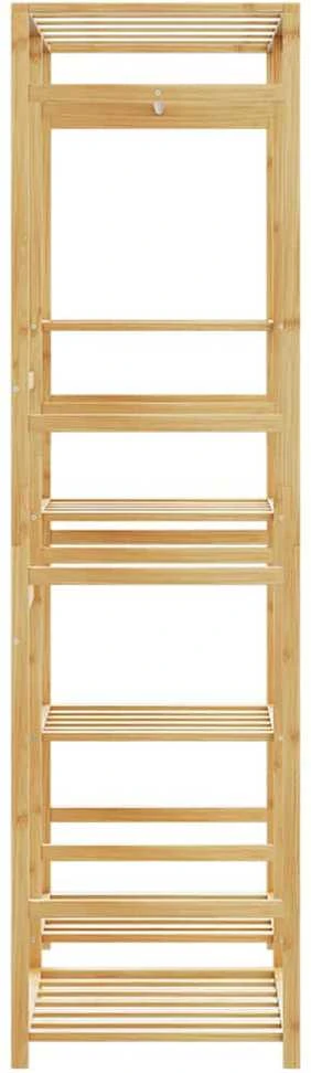 Songmics drabužių kabykla su lentynomis 100x50x184,5 cm bambuko