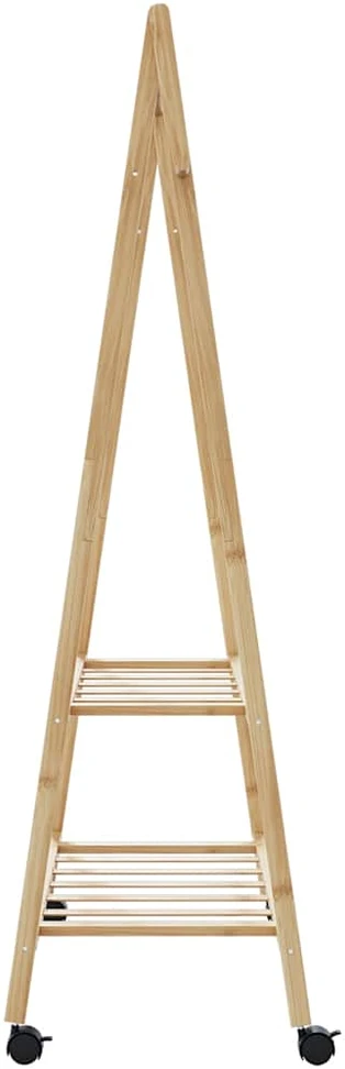 Drabužių kabykla su lentynomis/ratukais, 96x45,5x155,5cm