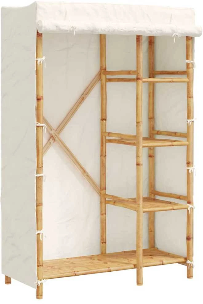 Drabužių spinta, 110x45x170cm, bambukas