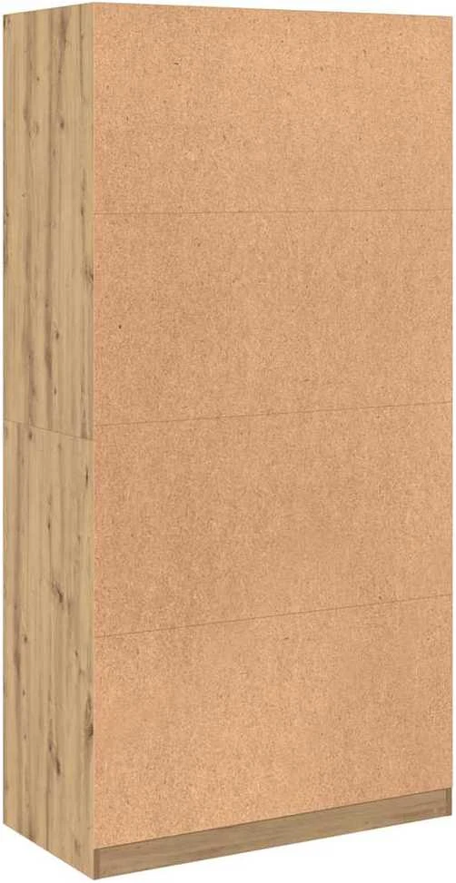 Drabužių spinta, artisano ąžuolo, 100x50x200cm, mediena
