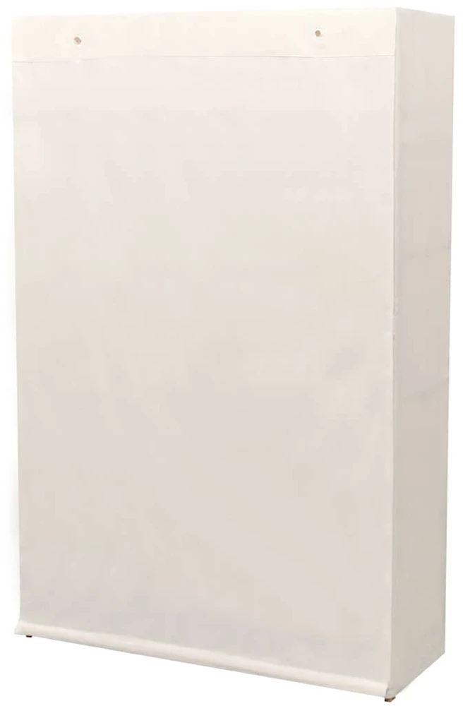 Drabužių spinta, audinys ir pušies mediena, 110x40x170cm