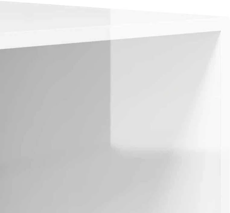 Drabužių spinta, balta, 100x50x200cm, apdirbta mediena, blizgi