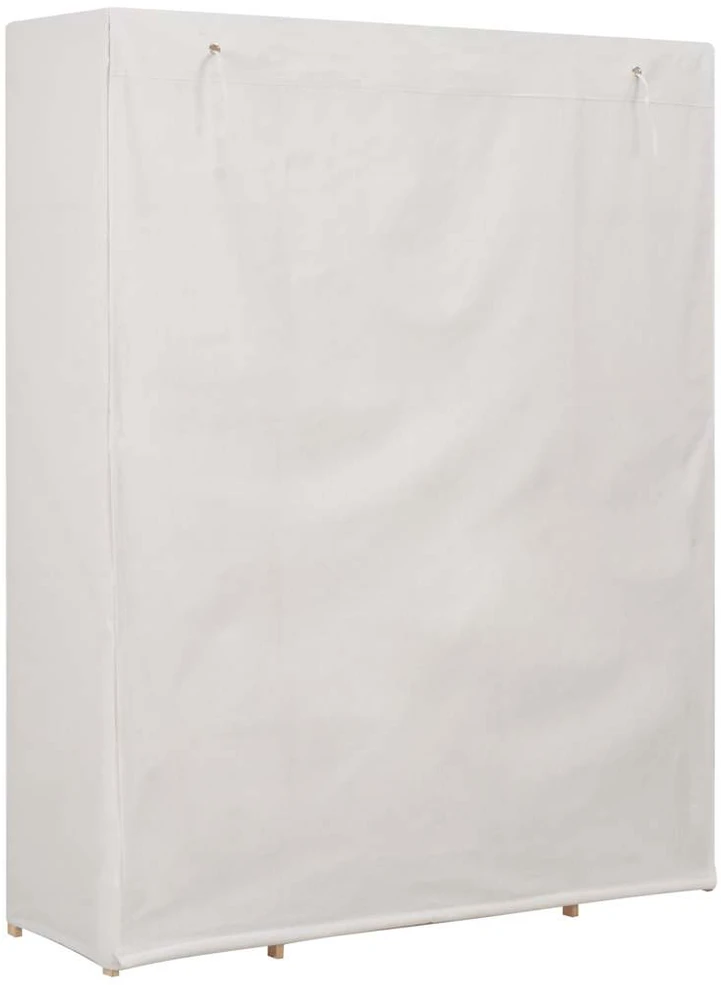 Drabužių spinta, baltos sp., 135x40x170cm, audinys