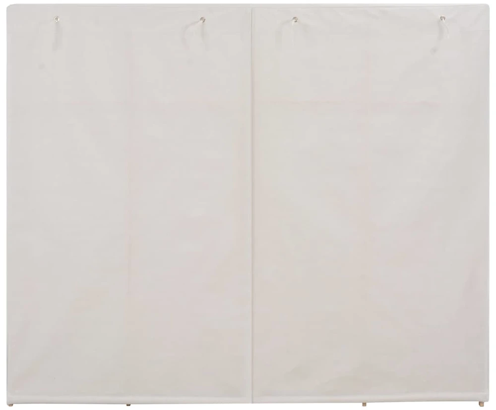 Drabužių spinta, baltos sp., 200x40x170cm, audinys