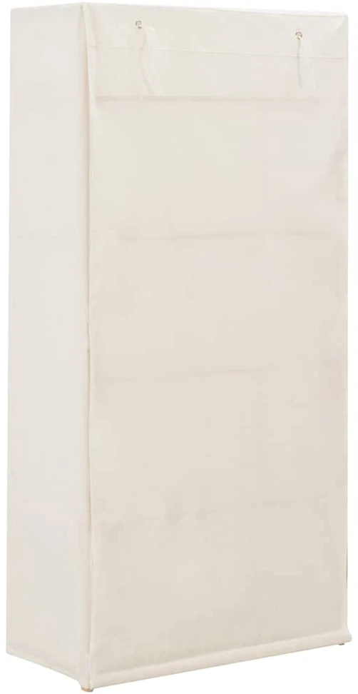 Drabužių spinta, baltos sp., 79x40x170cm, audinys