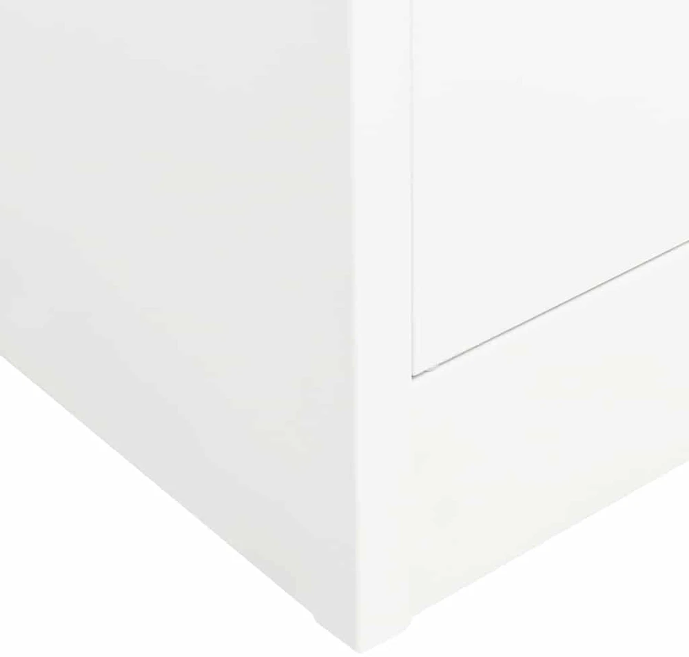 Drabužių spinta, baltos spalvos, 80x50x180cm, plienas