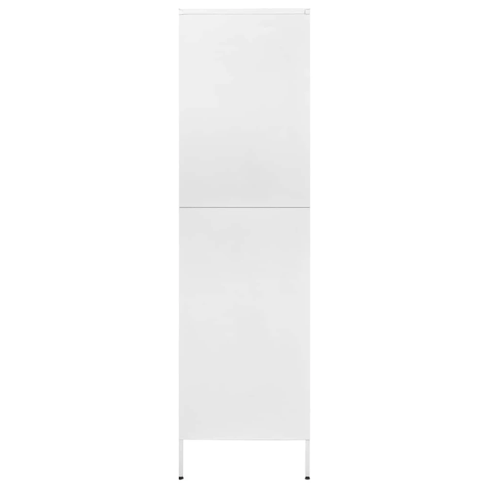 Drabužių spinta, baltos spalvos, 90x50x180cm, plienas