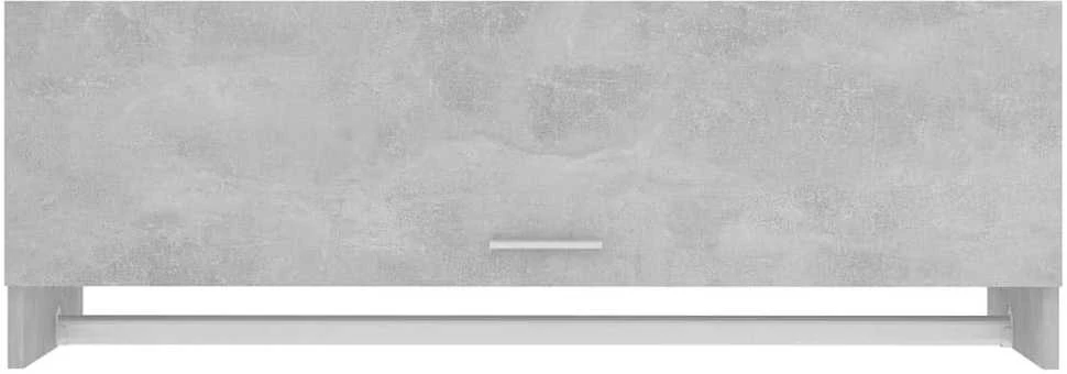 Drabužių spinta, betono, 100x32,5x35cm, apdirbta mediena