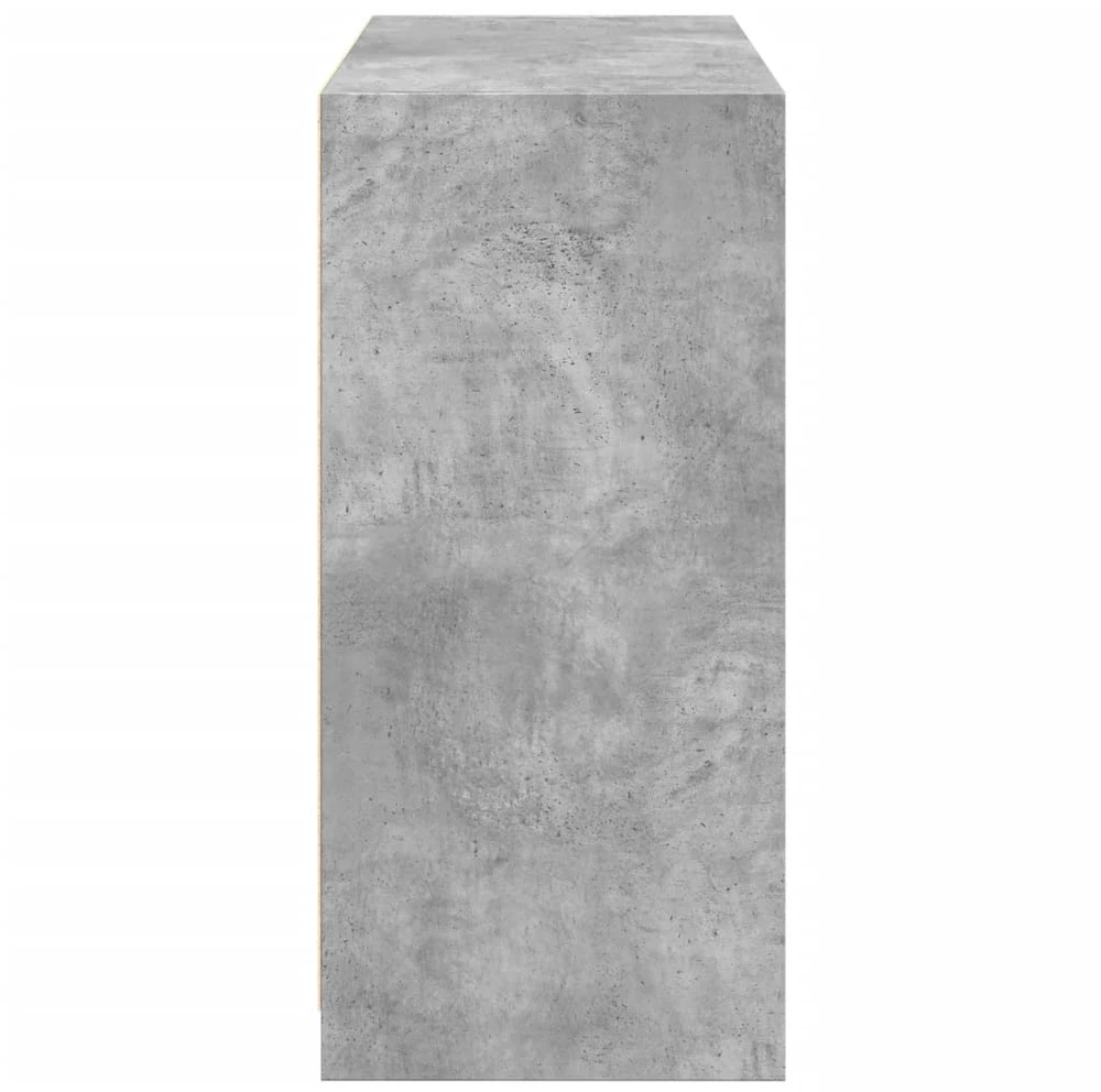 Drabužių spinta, betono pilka, 77x48x102cm, apdirbta mediena