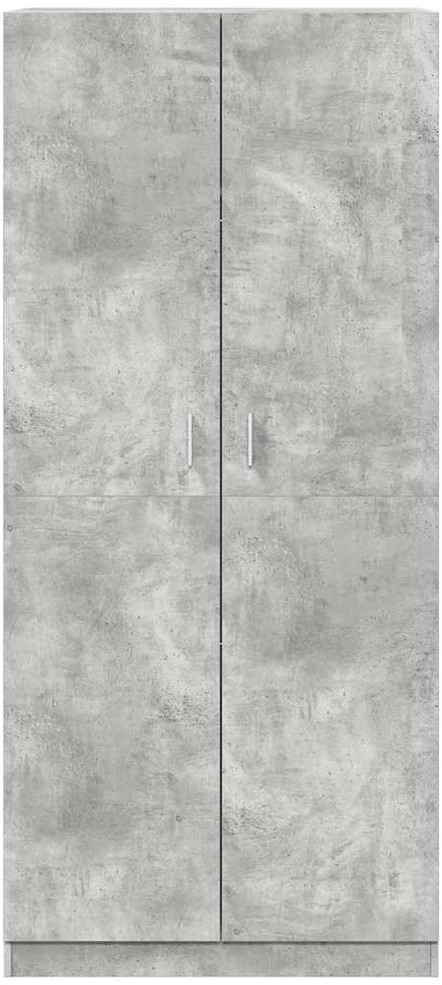 Drabužių spinta, betono pilka, 90x52x200cm, apdirbta mediena
