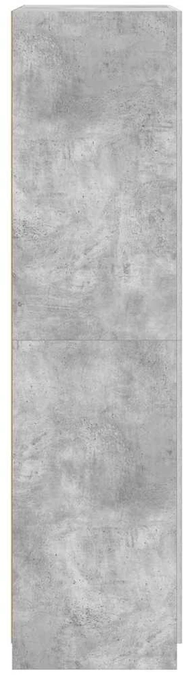Drabužių spinta, betono pilka, 90x52x200cm, apdirbta mediena