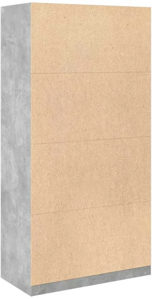 Drabužių spinta, betono pilkos spalvos, 100x50x200cm, MDP