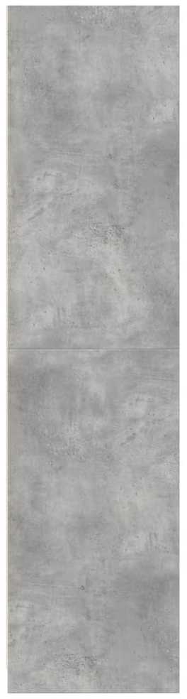 Drabužių spinta, betono pilkos spalvos, 100x50x200cm, MDP