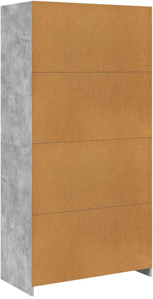Drabužių spinta, betono pilkos spalvos, 100x50x200 cm, MDP